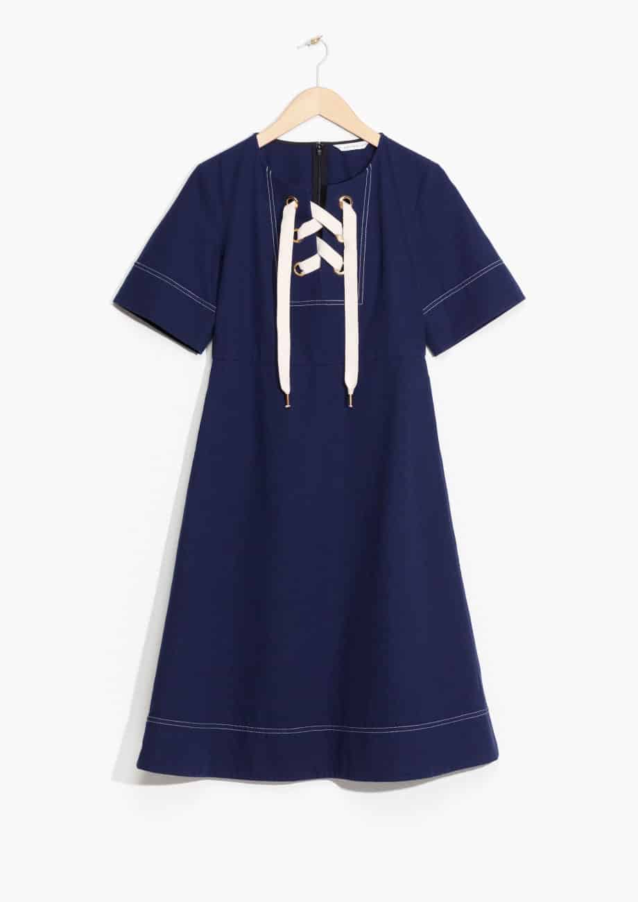 Cotton Lace-Up Dress, £65, & Other Stories. www.stories.com