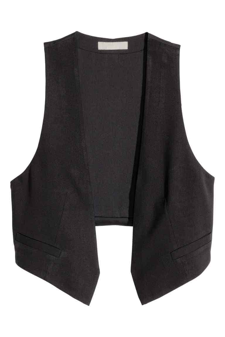 Short waistcoat, £14.99, H&M. www.hm.com 