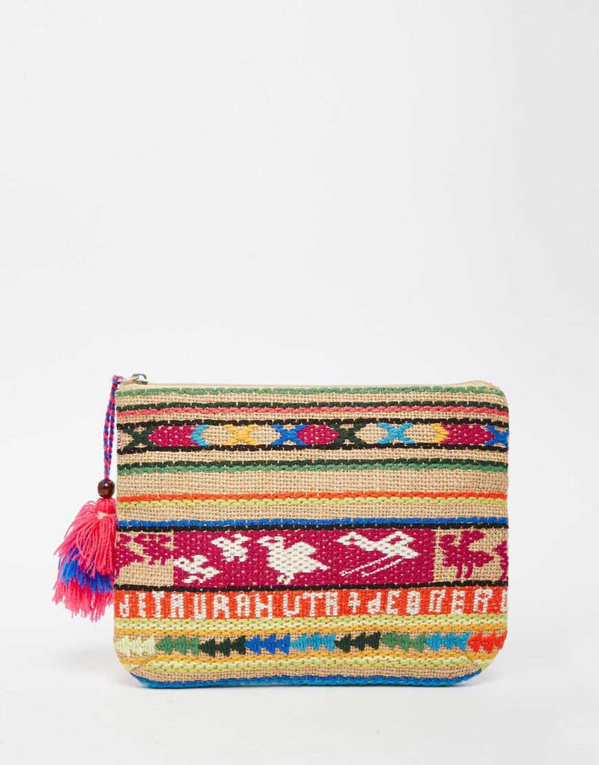 Embroidered Pouch with Tassels, £22, Star Mela. www.asos.com 