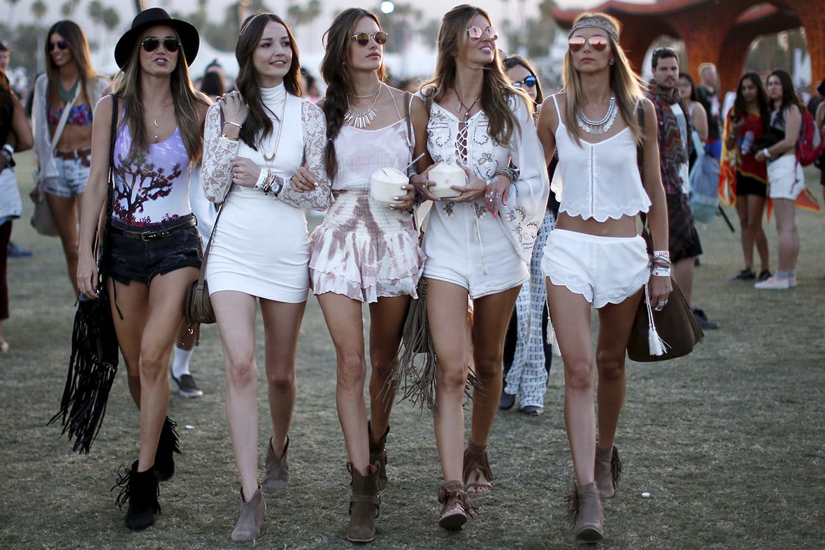 Models walk at Coachella 2015
