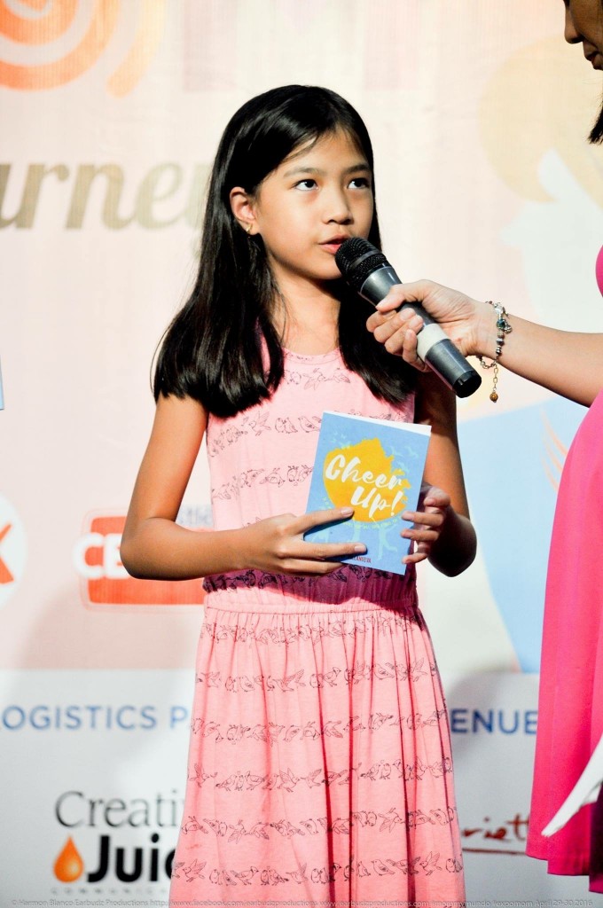 Reese during the launch for her quote book "Cheer Up"