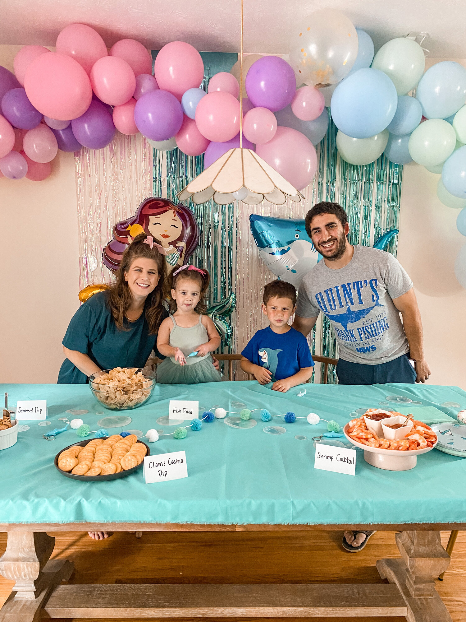 Shark and Mermaid Kids Birthday Party — Aratari At Home
