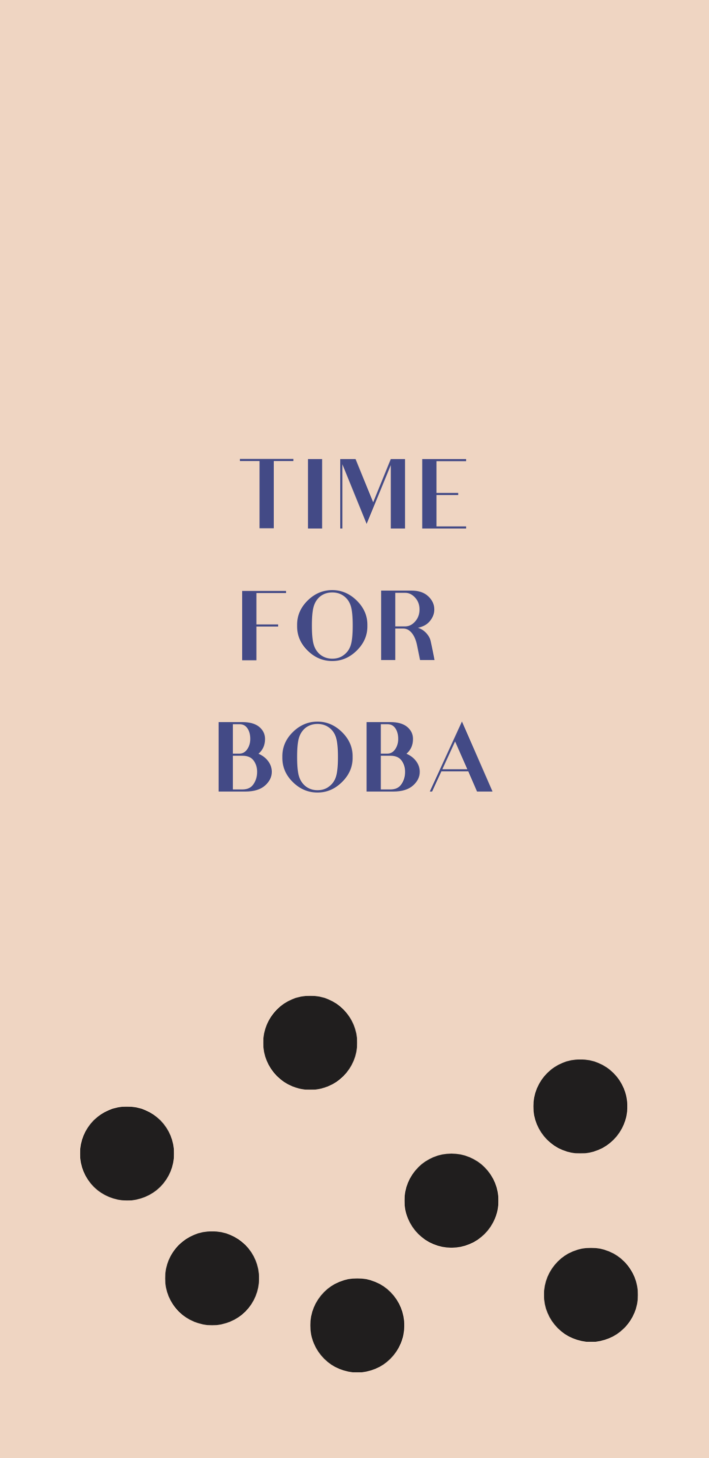 Time for Boba Phone Wallpaper — Koi Tea | Bubble Tea and Ice Cream