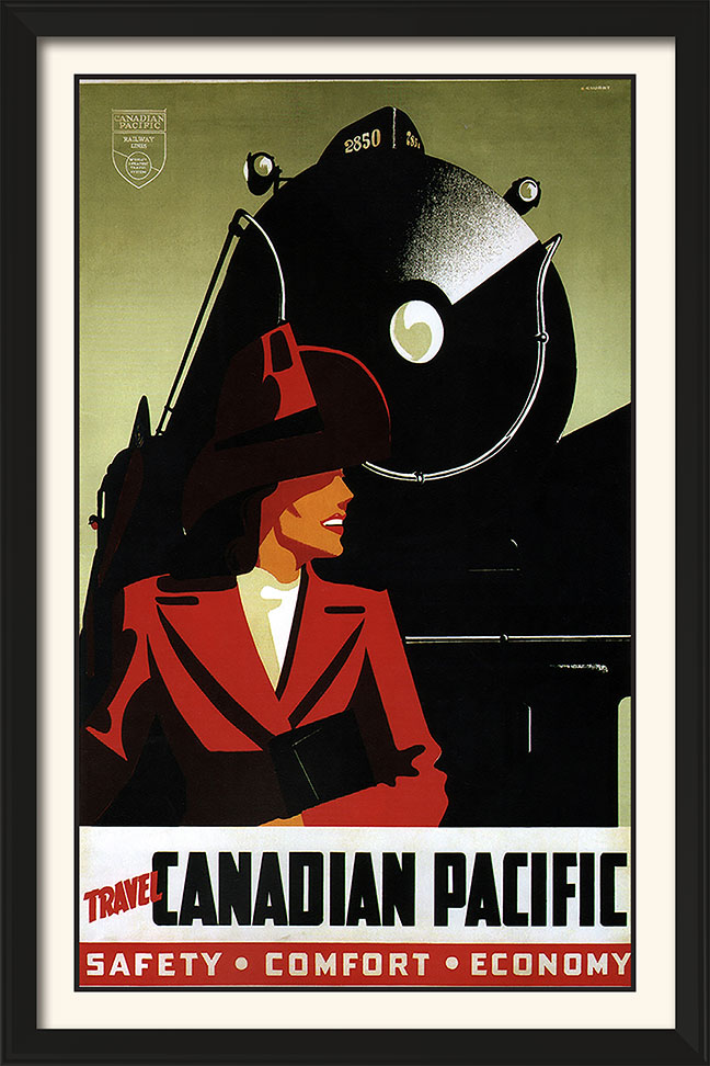 7966.Canadian pacific railways.travel by train.safetty.POSTER.art wall decor