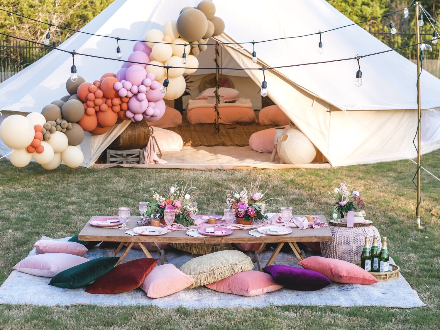 Boho Chic Glamping Party - a Rentable Experience — Mint Event Design