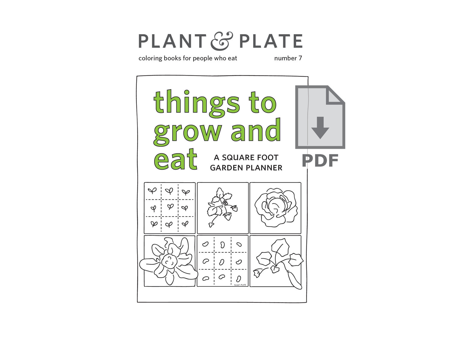 Sfg Planner Things To Grow And Eat Printable Shop Plant Plate