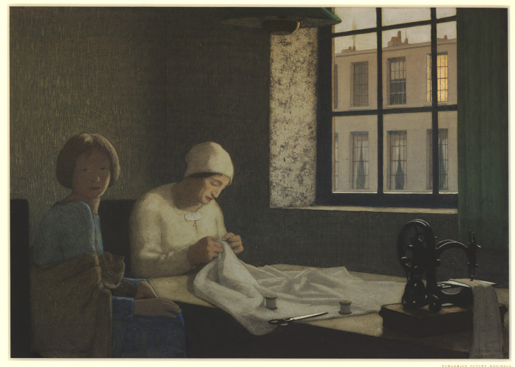 Federick Cayley Robinson (British, 1862-1927) The Old Nurse (1926) Oil on canvas. British Museum, London.