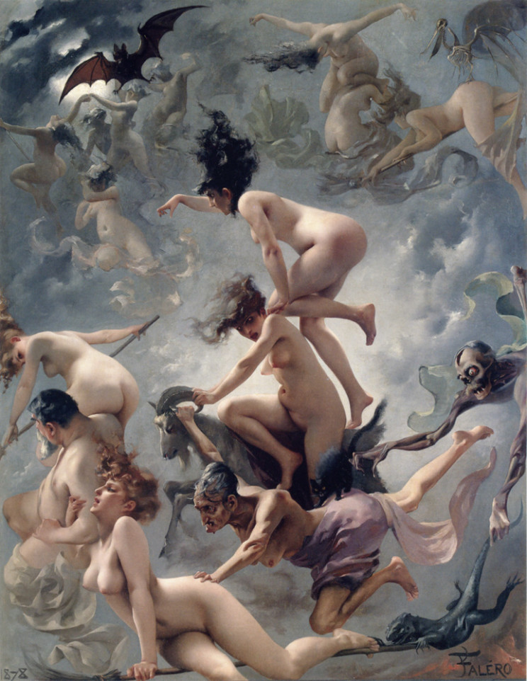 Luis Ricardo Falero (Spanish, 1851-1896) Faust's Vision (1878) Oil on canvas 57 by 46 1/2 in. Private Collection