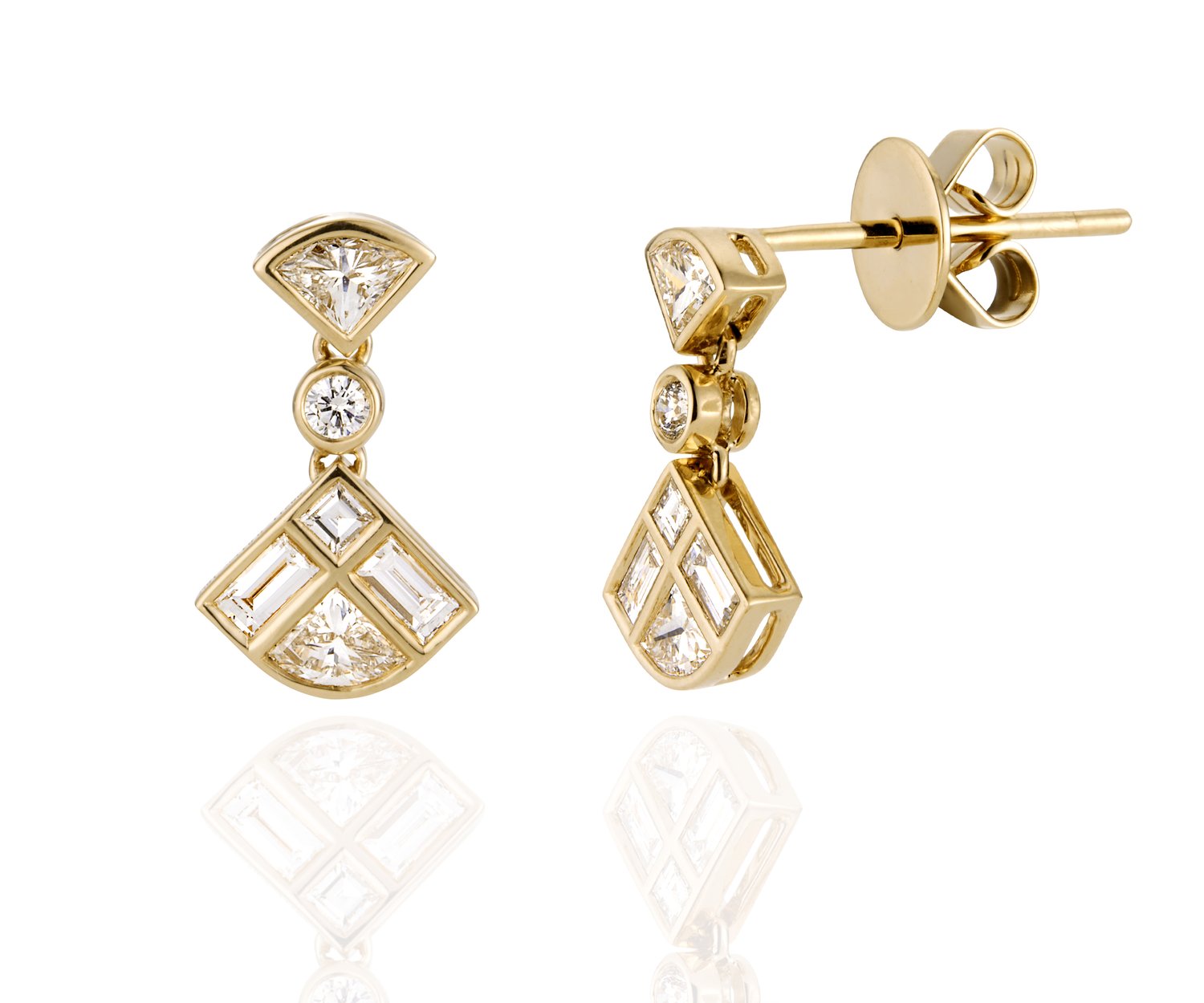 Elaborate Fan Earrings — Kate McCoy Jewellery