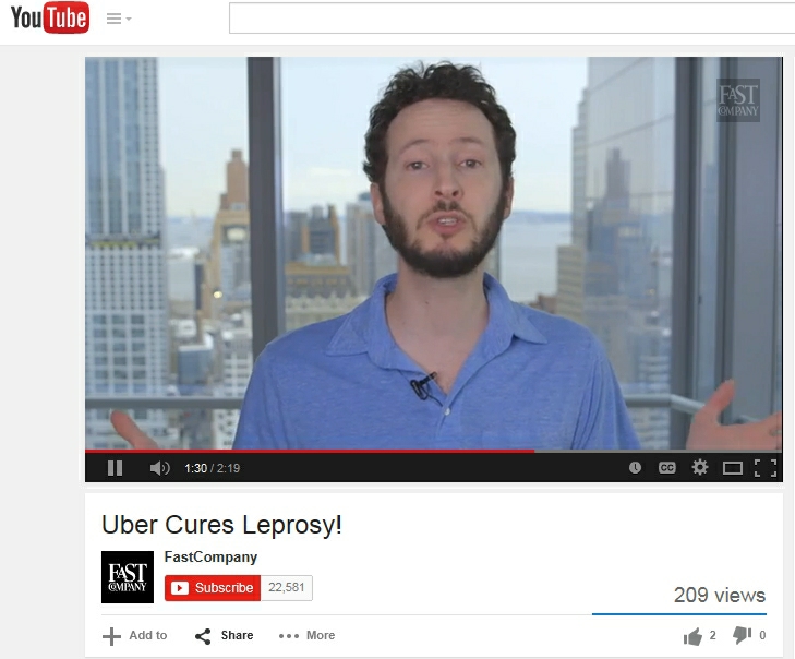 Uber cures leprosy