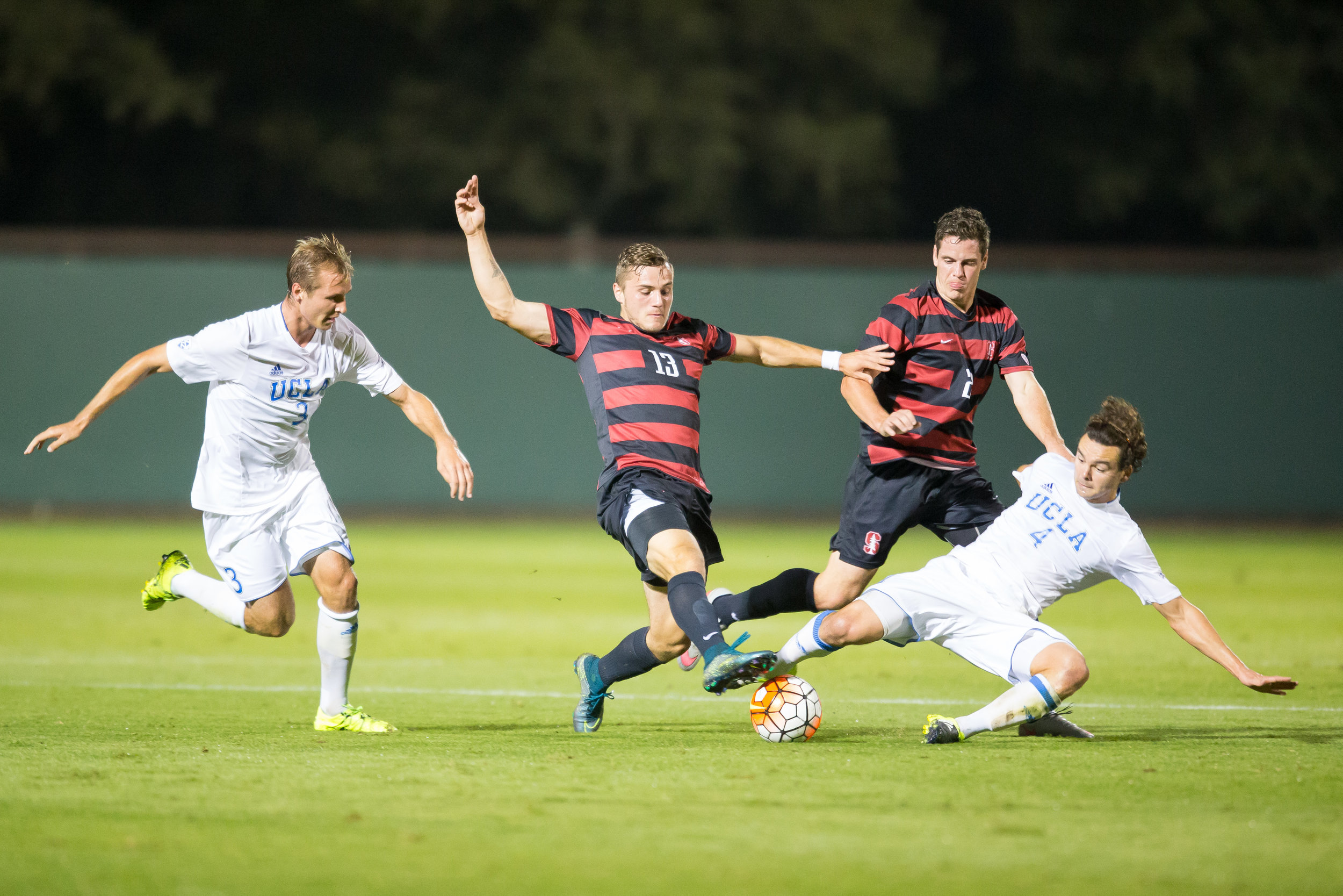 Jordan Morris - Stanford, CA - October 23, 2015: Stanford Men's Soccer vs UCLA. Photo by Casey Valentine
