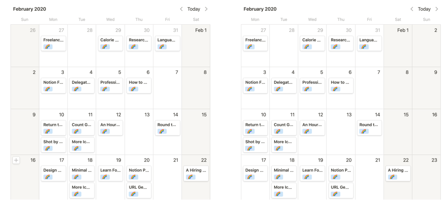 How To Set Notion Calendar To Start On Monday — Red Gregory