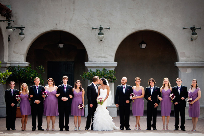 Wedding at Balboa park in San Diego, California.