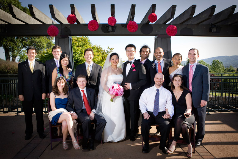 family portrait from a wedding at Stonetree Golf Club in Novato, California
