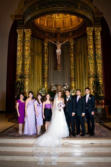 wedding at St. Cecilia Catholic Church in San Francisco