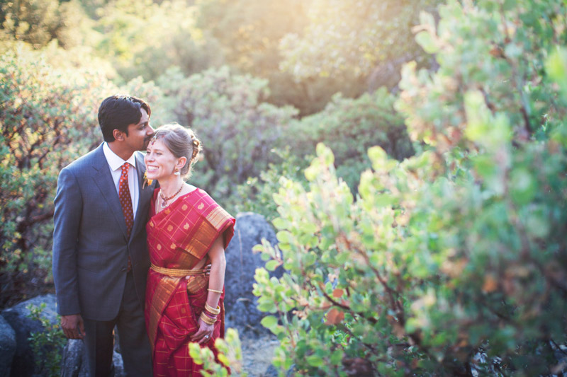 Beautiful Indian wedding in Yosemite National Park during summer 2011, photography by Alison Yin and Adm Golub