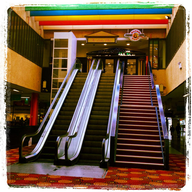 Elephant & Castle shopping centre escalators