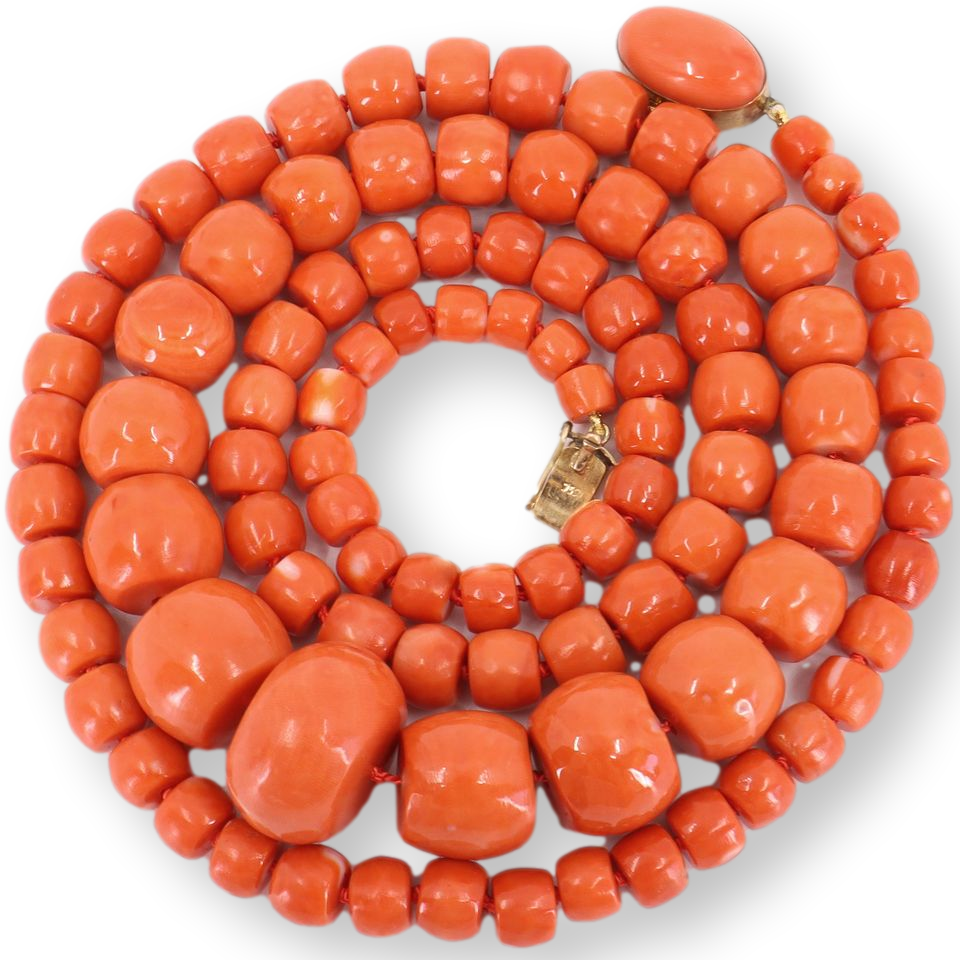 Coral Beads Mediterranean Jewelry, 54% OFF