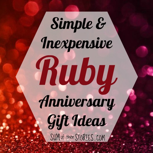 ruby wedding gifts for husband
