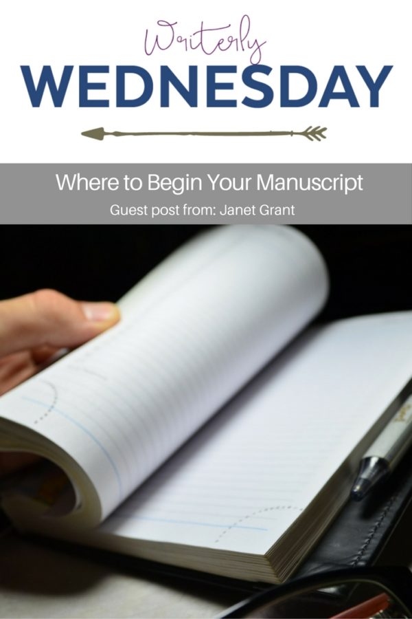Where to Begin Your Manuscript