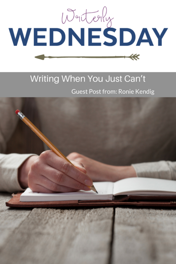 Writing when you just can't