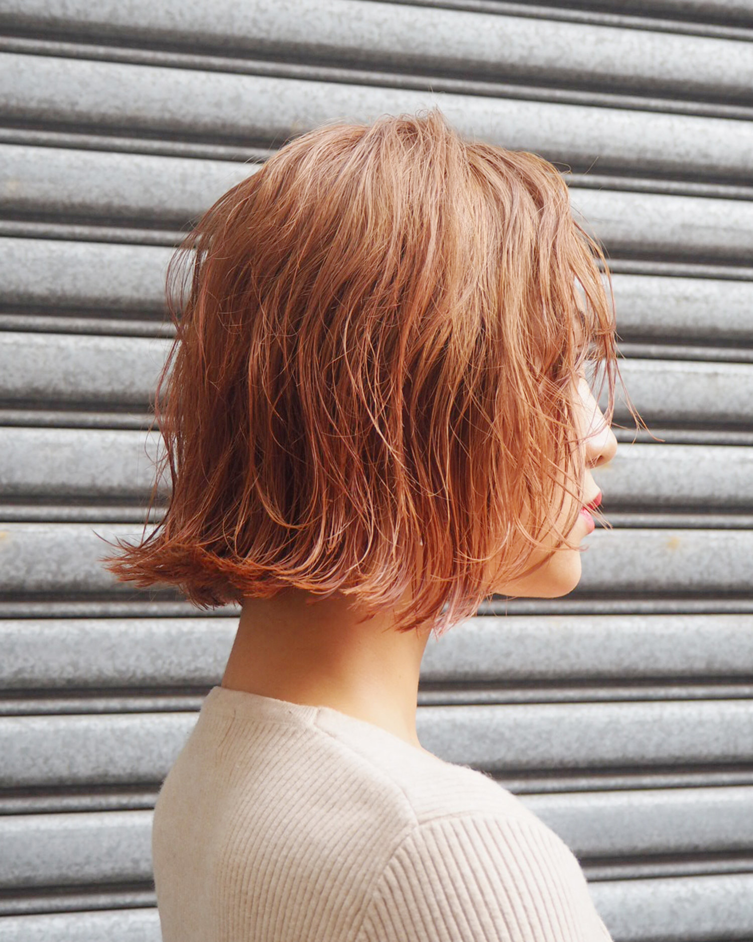 Peach Gradient Colour — USFIN ATELIER produced by assort | Hair Salon