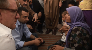 Rev. El Shafie speaks with Yazidi refugee family that escaped from Mount Sinjar (5 family members missing)