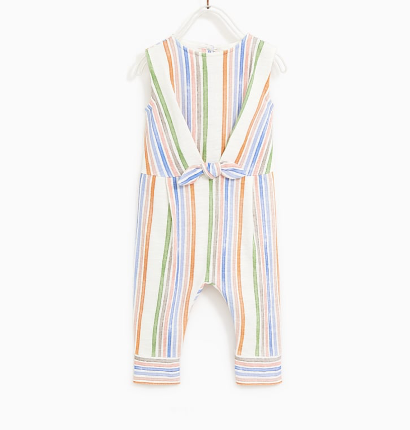 Zara (9mths-4yrs) Stripe Jumpsuit 