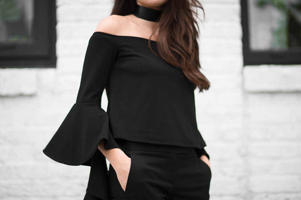 Your Not-So-Basic Guide to Rocking an Off-The-Shoulder Top --- ELLERY RUFFLE SLEEVE OFF-SHOULDER TOP