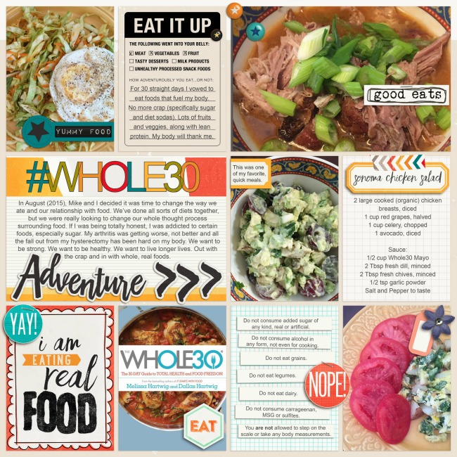 Whole30| Simple Scrapper | Kimberly Kalil Designs