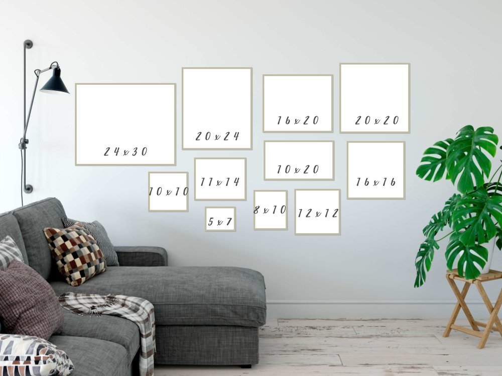 Frame Sizes Displayed and Explained — Kaitlin Roten Photography