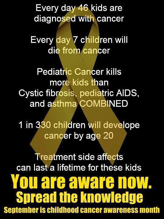 childhood cancer saying