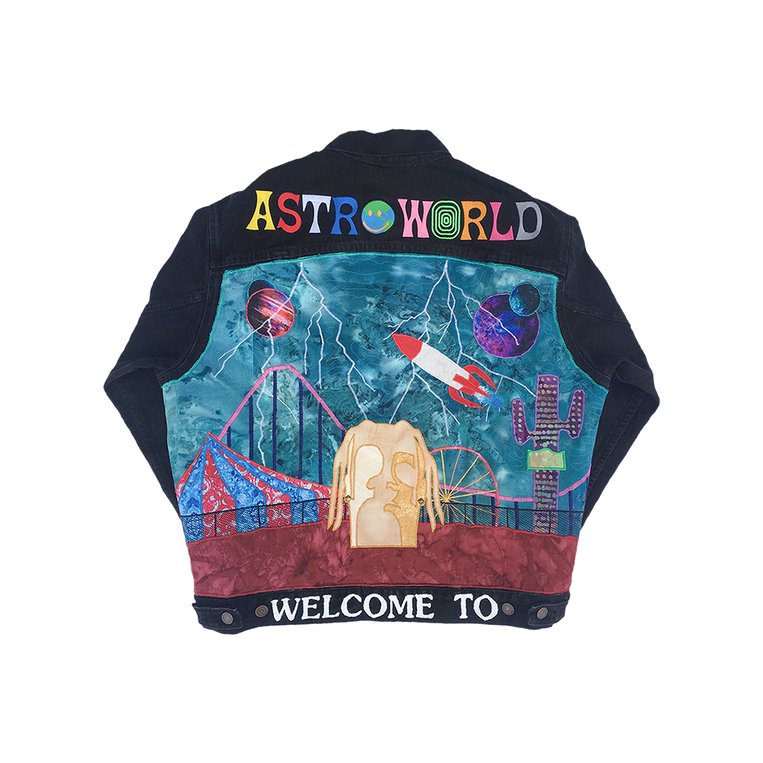 astroworld levis denim jacket