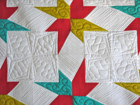 Stars Quilt Quilted
