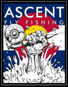 Tight Line colorado flag fly fishing decal. Coolest fly fishing sticker out there. Ascent Fly Fishing.