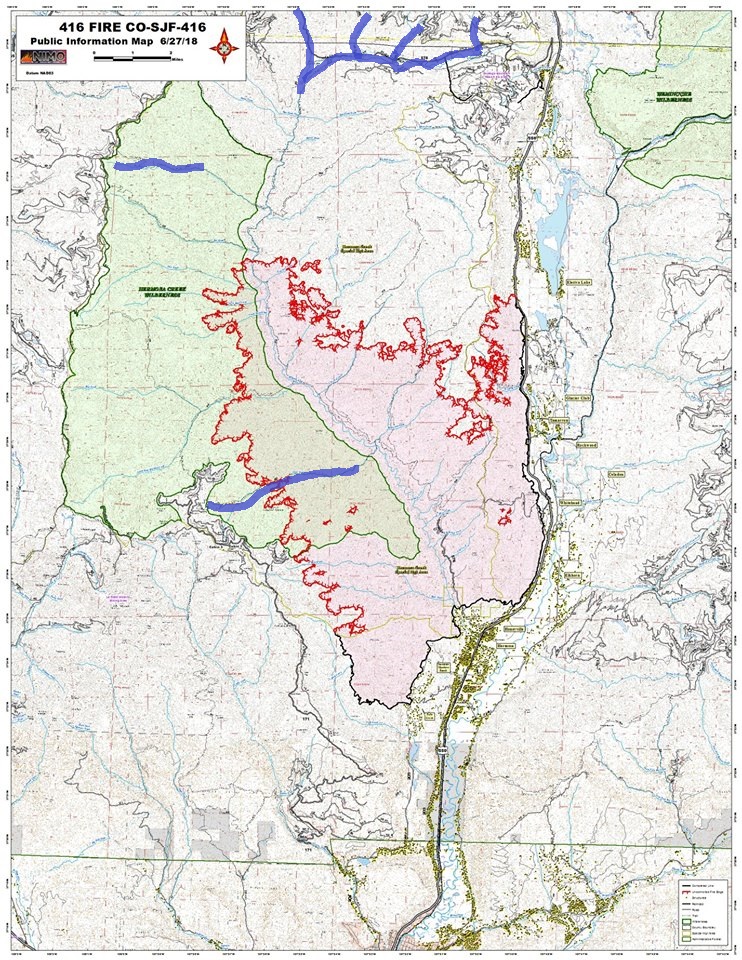 Hermosa 416 Fire Update Spreading Into Native Colorado River