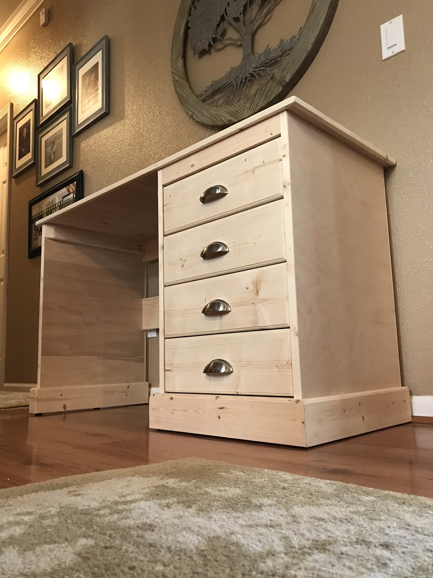 How To Build A Desk With Drawers 731 Woodworks We Build Custom