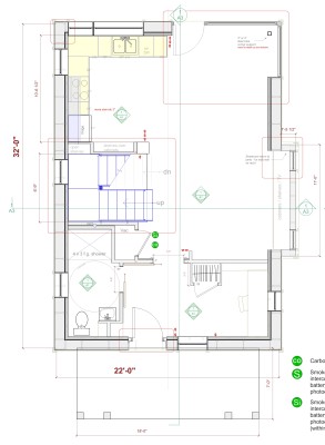 Greenfield house plan first floor