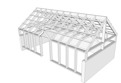 White cedar greenhouse