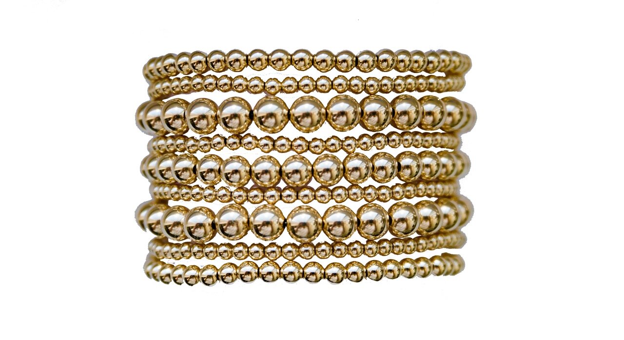 14k Gold Filled Beaded Bracelets — Found. by Domestic Bliss