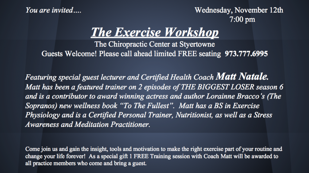 The Exercise Workshop | Chiropractors at Clifton