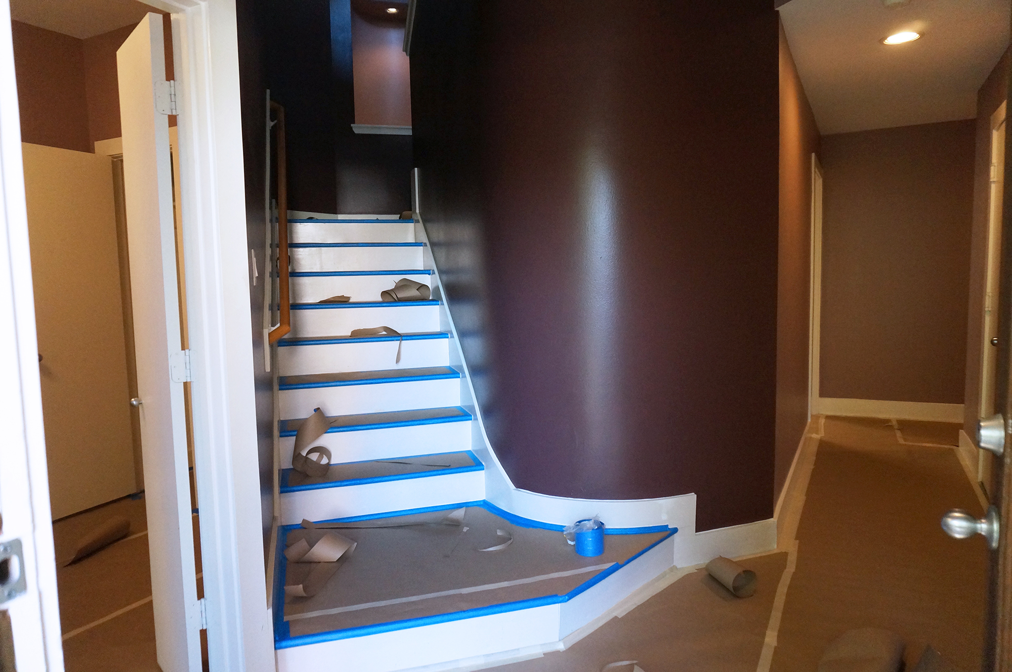 wine colored wall paint