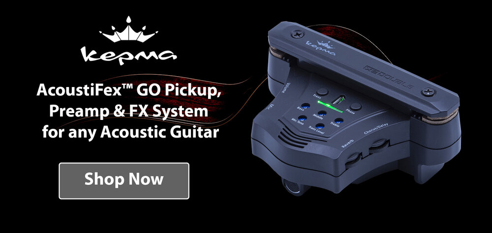 AcoustiFex™ GO Pickup, Preamp & FX System — Kepma Guitars USA