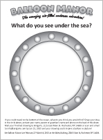 What do you see under the sea?