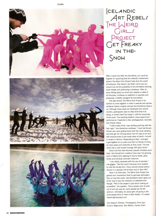 Dazed and Confused magazine, UK, 2010