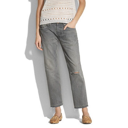  Chimala grey distressed ankle pants. Madewell. $483. 