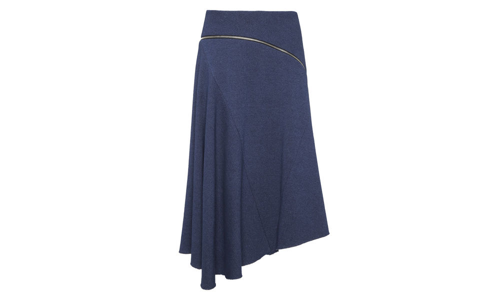  Textured Chambray Zip Skirt. Whistles. $280. 