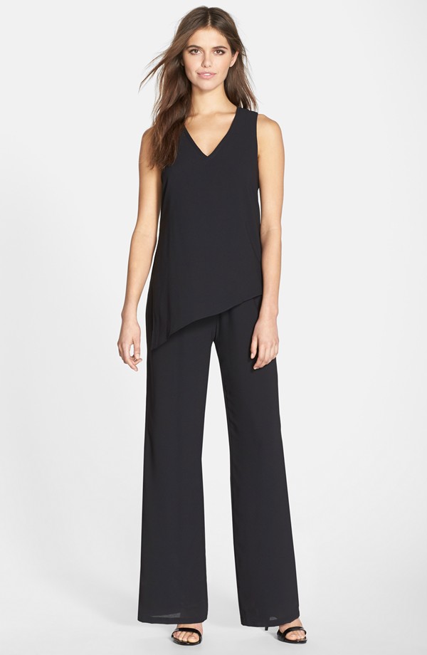  Liberty Sage Asymmetrical Layered Crepe Jumpsuit. Nordstrom. $170. 