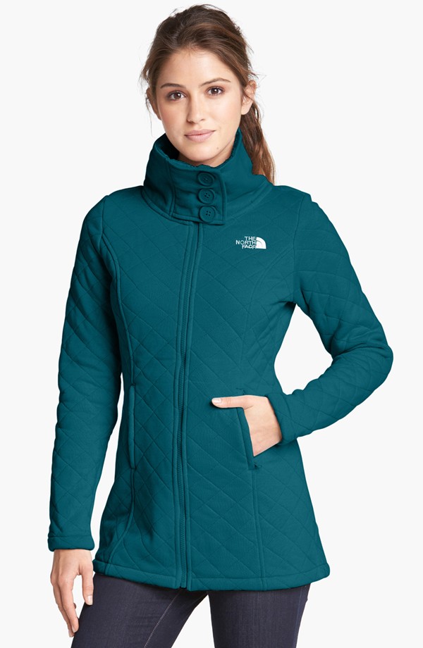  The North Face Caroluna Quilted Fleece Jacket. Available in black, white and Prussian blue. Nordstrom. $120.  