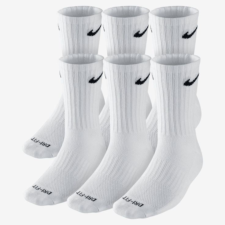  Nike Dri FIT Cushion crew training socks. Nike Store. $22. 
